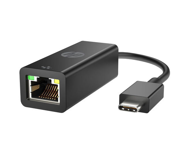 HP USB-C RJ45 võrguadapter oleku LED-iga, must
