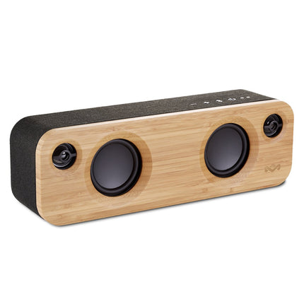 House of Marley Get Together Mini - portable Bluetooth speaker, 2.5'' subwoofer &amp; 1'' tweeter, 10 hrs battery life, Aux-in, USB charging, speakerphone for iPhone, iPad, Samsung etc. - Black