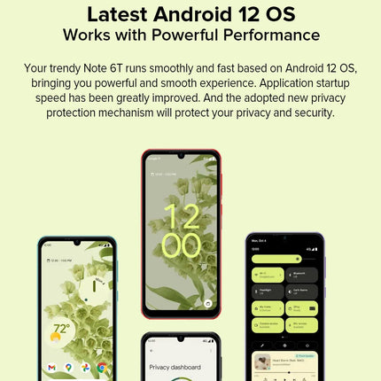 Ulefone Android 12 nutitelefon, Note 6T, 3 GB + 64 GB, 8,5 mm üliõhuke 4G kahe SIM-kaardiga mobiiltelefon, 6,1-tolline HD+ ekraan, 3 kaardipesaga disain, 13 MP + 5 MP kaamera, näotuvastus, GPS, lilla