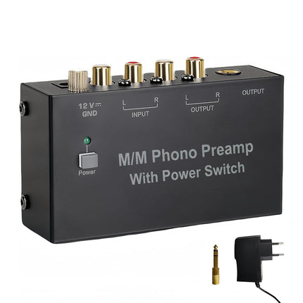 Magicbox Phono eelvõimendi Pro | RIAA-MM eelvõimendi 92dB signaali-müra suhtega, RCA/TRS/pesa ja plug-and-play ühendusega – Audio-Technica/Sony/Vintage seadmetele