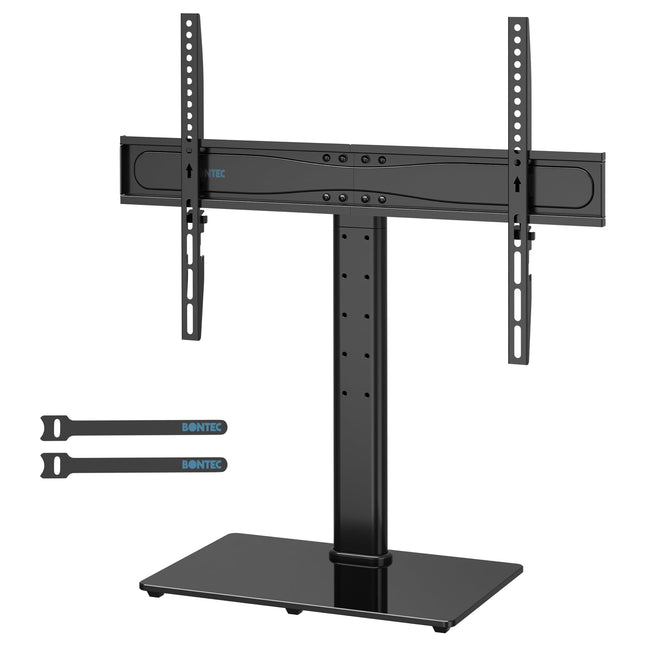 BONTEC telerialus Telerialus 26–65-tollistele LCD LED OLED plasmateleritele ja kumeratele teleritele kuni 45 kg, reguleeritava kõrgusega ja stabiilne, max. VESA 600x400