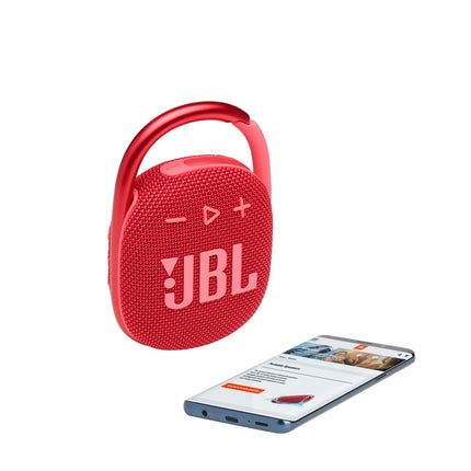 JBL Clip 4 – Portable Mini Bluetooth Speaker, Big Sound and Powerful Bass, Built-in Carabiner, IP67 Waterproof and Dustproof, 10 Hours Playback, Home Speaker,