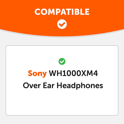 WC Wicked Cushions Extra Thick Ear Pads for Sony WH1000XM4 Headphones – Soft PU Leather, Luxurious Noise-Isolating Memory Foam, Works with Ear Sensor | Black
