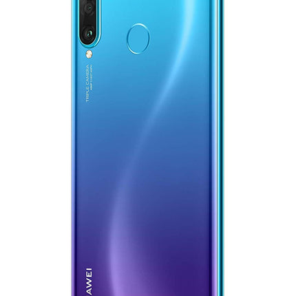 Huawei P30 Lite debloqué 4G nutitelefon (6,15 tolli - 128 GB - topelt nano-SIM - Android 9.0) paabulinnu sinine [Prantsuse versioon]