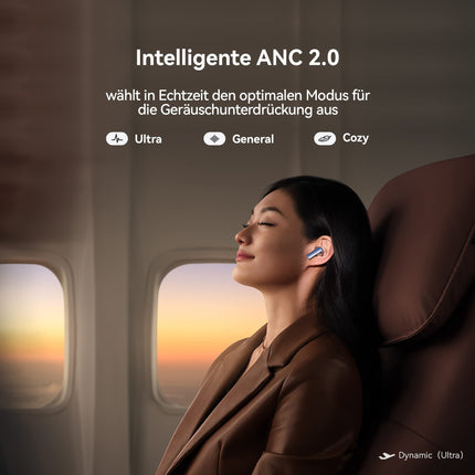 HUAWEI FreeBuds Pro 2, kahe kõlariga kõrvaklapid True Soundiga, Pure Voice, nutikas ANC 2.0, kolmekordne adaptiivne ekvalaiser, HWA ja kõrglahutusega juhtmevaba side sertifikaat, saksa versioon, hõbehall