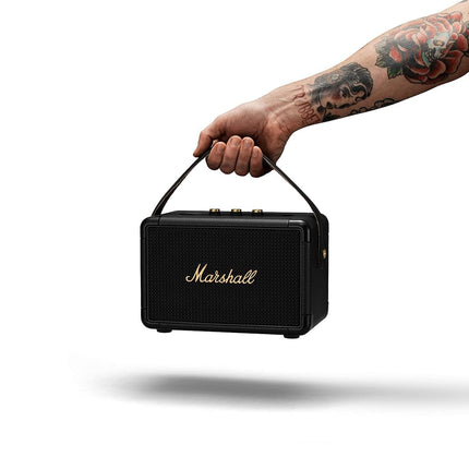 Marshall Kilburn II Bluetooth Portable Water-Resistant Speaker, Wireless - Black and Brass