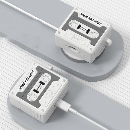 Folaxshoo ühildub AirPods 4 põlvkonna armsa koomiksiteemalise naljaka ümbrisega ja puhastuskomplektiga (koomiksiseeria) (salvesti punane)