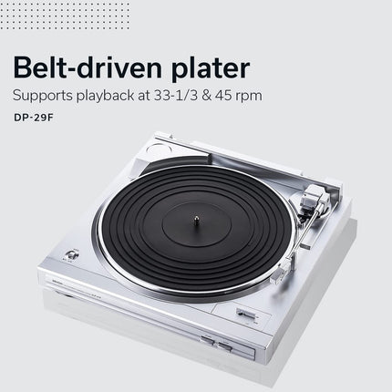 Denon DP 29 F Tourne-disque entraîné par courroie Noir