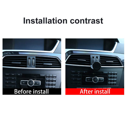 YIWANG alumiiniumisulamist mobiiltelefoni hoidik Benz C-klassi W204 2008-2013 autotarvikutele