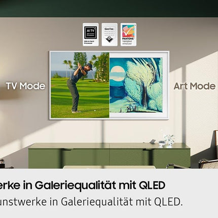 SAMSUNG The Frame LS03F 4K QLED 50-tolline (125 cm) UHD-teler, moodne raamidisain, NQ4 AI Gen2 protsessor, kunstirežiim, kunstipärane pildikvaliteet, One Connect kaabel, Samsung Vision AI nutiteler (2025)