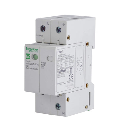 Schneider ez9l33620 liigpingepiirik easy9 liigpingekaitse 1p-n 20 KA, valge
