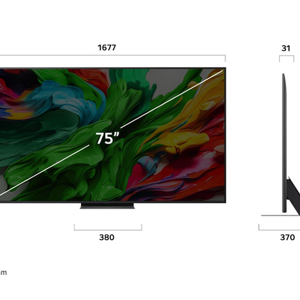 LG 75QNED86A6A 75-tolline (190 cm) 4K QNED evo tehisintellektiga teler (α8 Gen2 4K tehisintellektiga protsessor, webOS 25, 120 Hz (VRR kuni 144 Hz)) [mudeliaasta 2025]