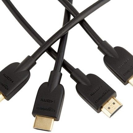 Panasonic DVD-S700EG-K DVD-mängija (mitme vorminguga taasesitus xvid, MP3 ja JPEG, USB 2.0, HDMI, SCART) must ja Amazon Basics kiire HDMI 2.0 kaabel, 1,8 m, 2 tk pakis