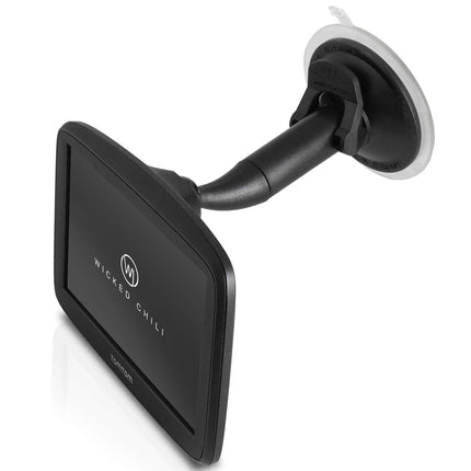 Wicked Chili car suction cup mount compatible with TomTom Start 42, 52, 62, Via 52 and Via 62. Replacement for Easyport mount for navigation device - without adapter/base plate, Made in Germany.