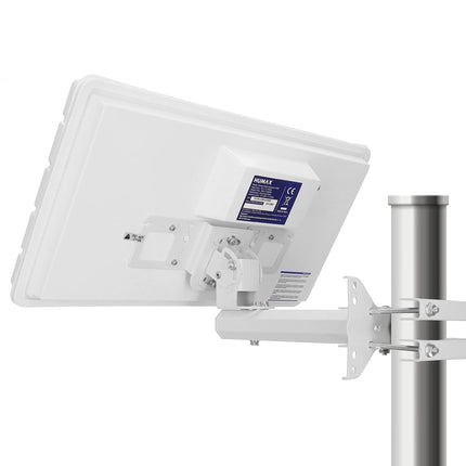 HUMAX Flat H39D SAT lameantenn Lame satelliitantenn 1 abonendile, ühe LNB-ga - lame SAT antenn koos seina- või mastiklambriga, võrreldav 60 cm SAT antenniga, valge