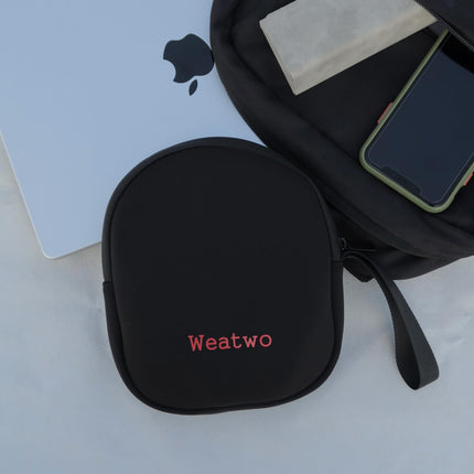 Weatwo kõrvaklapikott, universaalne kõrvaklappide kaitseümbris, reisikott, hoiukott, ühildub Sony JBL Marshall Soundcore ja teiste kaubamärkide kõrvaklappidega, 21cm x 20cm x 3cm, must
