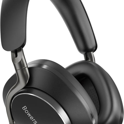 Bowers &amp; Wilkins PX8 lipulaevkõrvaklapid, millel on Bluetooth 5.0 ja kiirlaadimine, 30 tundi kõrglahutusega taasesitust ja sisseehitatud mikrofon, mustad
