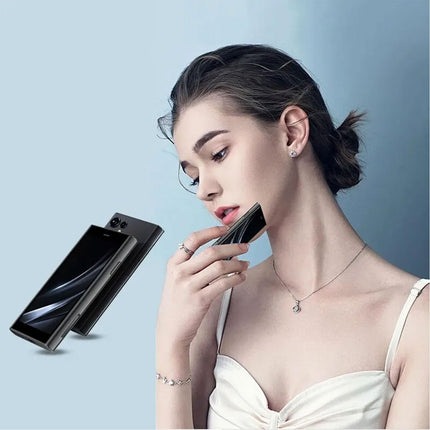Hipipooo mininutitelefon, 3-tolline Android 9.0, kahe SIM-kaardiga minitelefon, 1950 mAh aku, 3 MP + 5 MP kaamera, Face ID, 2 GB + 16 GB (4G-must)