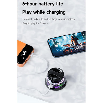 Multifunctional Magnetic Bluetooth Speaker, G200 Portable Bluetooth Speaker with Multi-RGB Color Light and Phone Holder, Waterproof Magbeat Bluetooth Speaker for Outdoor Travel