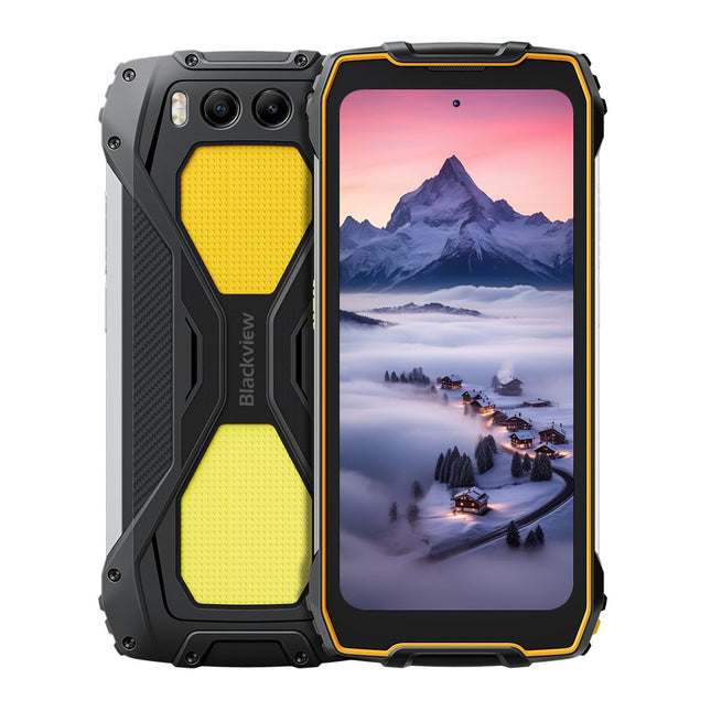 Blackview BV7300 lepinguta õues kasutatav nutitelefon, kahekordne 800LM matkavalgustus, 15000mAh aku, 18GB+256GB, 6,67'' 90Hz HD+, 50MP öönägemiskaamera, IP68 vastupidav põrutuskindel mobiiltelefon, GPS NFC oranž