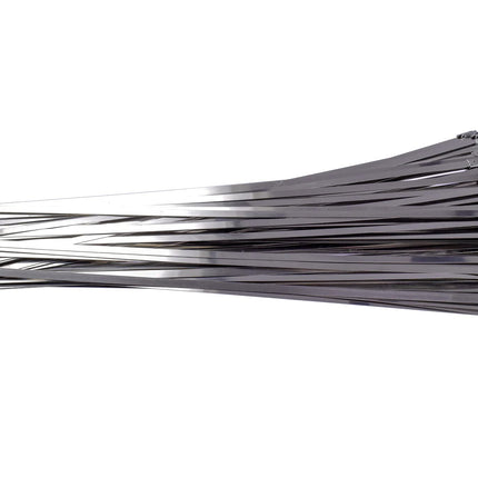 Red Tools stainless steel cable ties, 316 steel, 100-pack, various sizes and lengths, steel band, temperature range between -80° and +540° Celsius (4.6 x 300 mm)