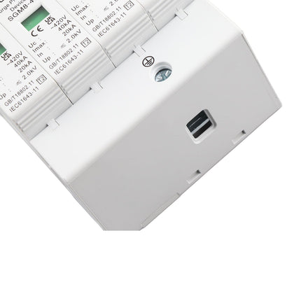 Surge Protector DIN Rail, Surge Protector DIN Rail Keenso 4P 40KA Home Surge Protector DIN Rail Low Voltage Protection Surge Protective Device for Lightning Protection