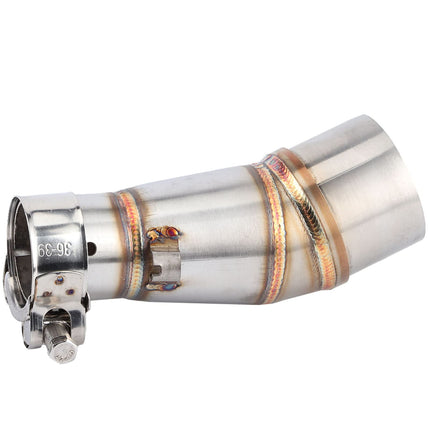 FTVOGUE Motorcycle Exhaust Pipe Middle Pipe Stainless Steel Structure Sliding Sleeves Exhaust Pipe Middle Pipe, suitable for Kawasaki Z250 2013 2016, suitable for Kawasaki Ninja 250 300 2013 2016