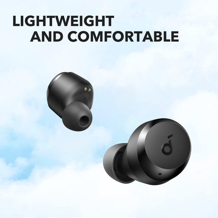 Soundcore by Anker A20i True Wireless kõrvaklapid, juhtmevabad Bluetooth kõrvaklapid, Bluetooth 5.3, 28-tunnine mänguaeg, veekindlad, 2 mikrofoni tehisintellektiga, kõrvaklappe saab kasutada eraldi (must) (uuendatud)