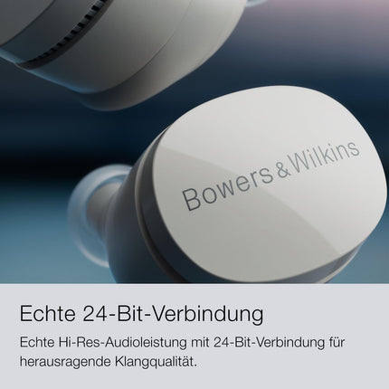 Bowers &amp; Wilkins Pi6 True Wilkins mürasummutavad kõrvaklapid Bluetoothi, aptX ja aktiivse mürasummutusega - pilvehall