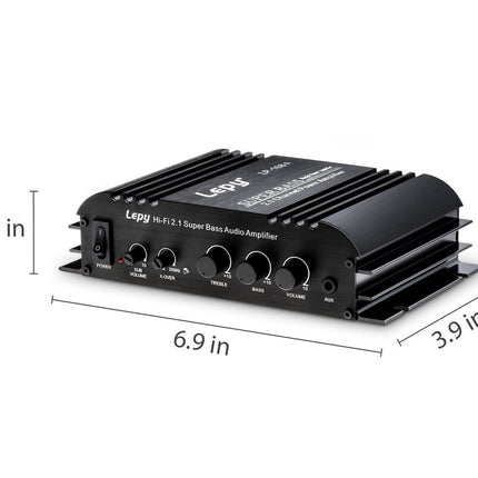 DollaTek LEPY LP-168S 2.1CH Super Bass HI-FI Audio Stereo Power võimendi AMP subwoofer võimendi võimendi auto võimendi HiFi auto mootorratta kodukino seadmed LED-valgustid