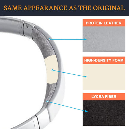 SOULWIT Replacement Ear Pads Cushions + Headband Headband + Silicone Ear Pads Protective Cover Covers, Replacement Accessory Kit for Bose QuietComfort 35 QC35, QC35 ii Over-Ear Headphones