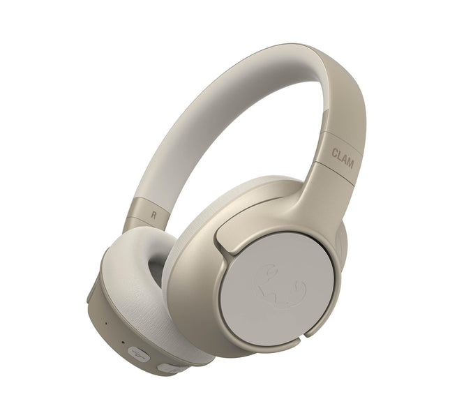 Fresh 'N Rebel Clam Fuse Bluetooth kõrvaklapid hübriidse aktiivse mürasummutusega, ENC mikrofoniga (täiuslikud kõned), juhtmevabad kõrvaklapid ümbritseva režiimiga, 45 tundi mänguaega (beež)