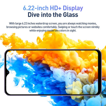 Ulefone Note 15 3G Smartphone without a contract, 3-card slot, Quad Core 5GB+32GB, DUAL-SIM Android 12 mobile phone, 6.22'' HD+, 8MP+5MP camera, 4000mAh battery, Face unlock GPS Blue