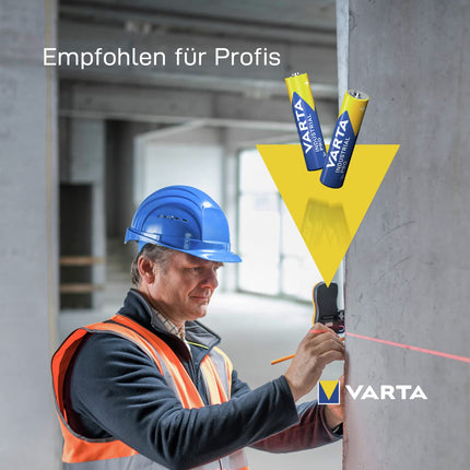 VARTA patareid AAA, 40 tk, Industrial Pro, leelispatarei, 1.5V, hoiupakend, Saksamaal valmistatud kandikuga hoiupakend