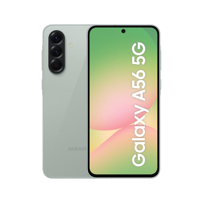 Samsung Galaxy A56 5G tehisintellektiga nutitelefon ilma lepinguta, lukustamata tehisintellektiga telefon Androidiga, 8 GB muutmälu, 256 GB salvestusruumi, 50 MP kaamera, Awesome Olive, 2,5-aastane tootjagarantii [Ainult Amazonis]
