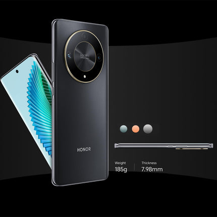 Honor Magic 6 Lite, 5G nutitelefon, SIM-kaardita mobiiltelefon, kahe SIM-kaardiga, 8 GB + 256 GB, 6,78 tolli, 120 Hz, kolmekordne tagakaamera, 108 MP, 5300 mAh, Android 13, must