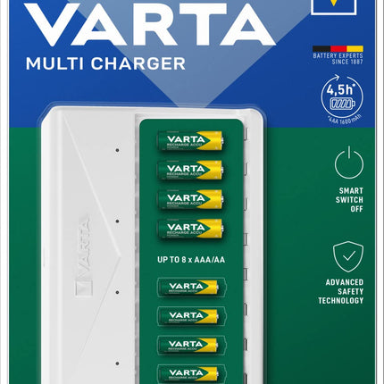 Varta universaalne laadija ümmargune akulaadija NiMH Micro (AAA), Mignon (AA) akudele