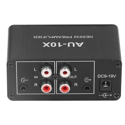 Bewinner Portable Headphone Amplifier, 20 DB Stereo HiFi Headphone Amplifier with Volume Control, Headphone Amplifier with 3.5 mm Headphone Input Output,