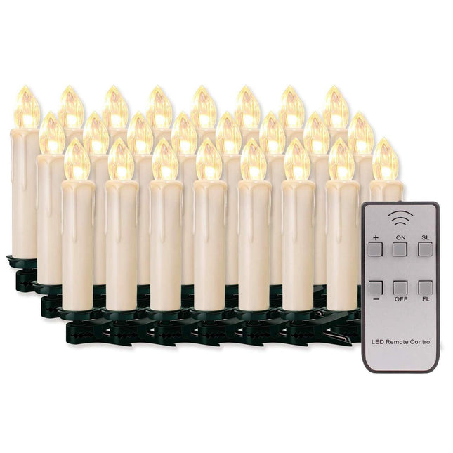 20/30/40/50/60 tk LED-küünlahaldjasvalgustid Juhtmevabad hämardatavad küünlavalgustid Leegivabad jõuluküünlad jõulupuule, jõulukaunistustele, pulmadele, sünnipäevale, peole (piimvalge kate, 20 tk)