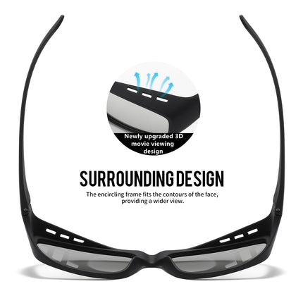 AoHeng Cinema passiivsed 3D-prillid RealD-filmide jaoks, suur raam, selgem, heledam (2 tk)