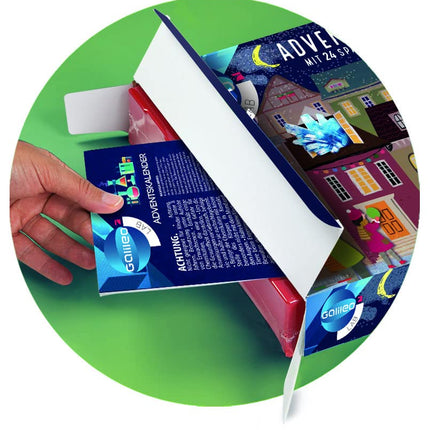 Galileo Labi advendikalender 2023 - jõulukalender 24 kingituse ja katsega - katsekomplekt alates 8. eluaastast, tootja Clementoni 59293