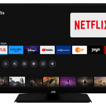 JVC 24-tolline TiVo-toega nutiteler (HD-Ready, HDR, kolmekordne tuuner, 6 kuud HD+ garantiid kaasas) LT-24VH5455