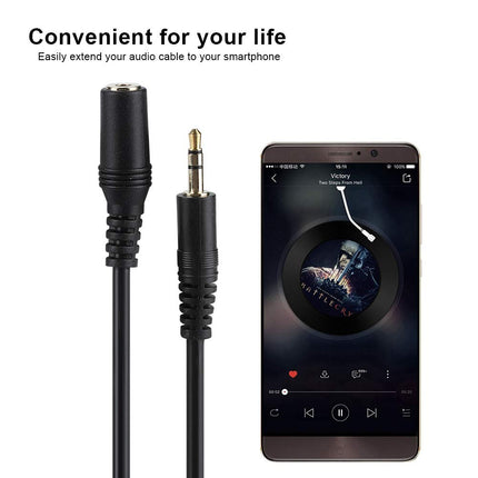 Heli pikenduskaabel, 3,5 mm stereopistiku pikenduskaabel, 3,5 mm aux-pikenduskaabel, mis ühildub kõrvaklappide, mobiiltelefonide, kõlarite jms-ga (30 m)