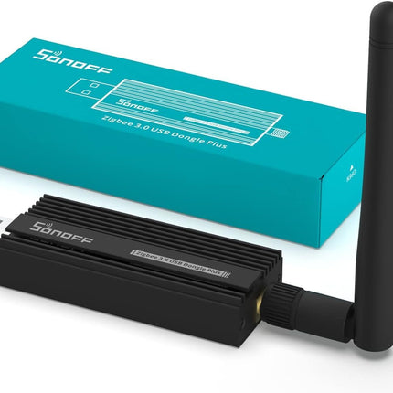 SONOFF Zigbee 3.0 USB Dongle Plus, Zigbee Gateway TI CC2652P + CP2102N Zigbee USB Stick, Zigbee Hub for ZHA in Home Assistant or Zigbee2MQTT, Open HAB etc.