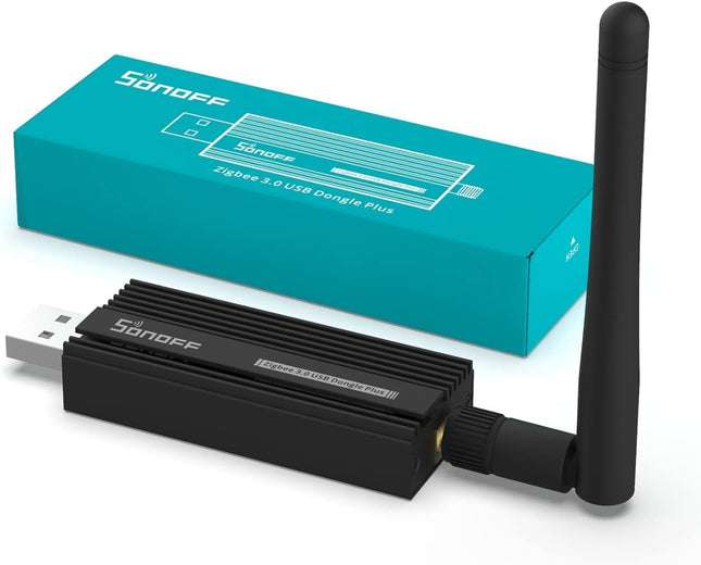 SONOFF Zigbee 3.0 USB Dongle Plus, Zigbee Gateway TI CC2652P + CP2102N Zigbee USB-mälupulk, Zigbee jaotur ZHA jaoks koduassistendis või Zigbee2MQTT, avatud HAB jne.