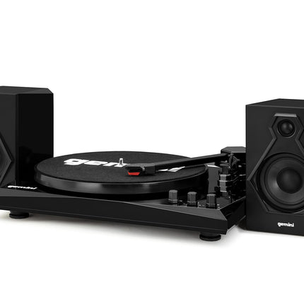 Gemini TT-900BB - Black | Turntable with Sound System - Bluetooth - Complete System