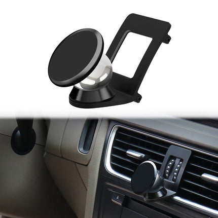 Cookiss magnetiline mobiiltelefonihoidja, mis ühildub Audi A4 B8 ja Audi A5 8T Sportbackiga, sobib nutitelefonidele ja GPS-ile, auto mobiiltelefonihoidjaga, 360 kraadi reguleeritav vaade (must)