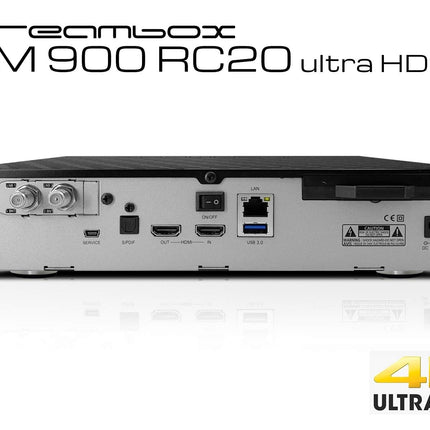 Dreambox DM900 RC20 UHD 4K 1x kahekordne DVB-S2X MS-tuuner E2 Linux PVR-valmis vastuvõtja