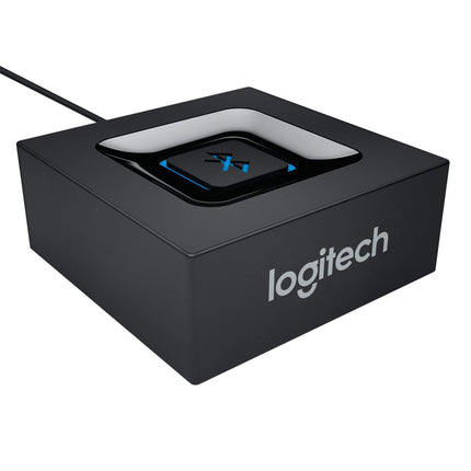 Logitech Bluetooth Audio Adapter Black &amp; Amazon Basics PBH-19822 RCA Audio kaabel, 3,5 mm pistik 2 x RCA pistikutele, 2,44 m
