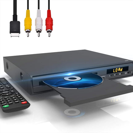 HDMI DVD-mängija 1080P, mitme regiooni tuvastus teleri jaoks, HDMI AV-port/USB/mikrofoni sisend, NTSC/PAL süsteem, kaugjuhtimispult, HD kõigi piirkondadega